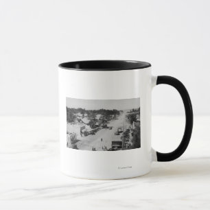 Caneca Parque do oceano, WA - vista da praia, carros