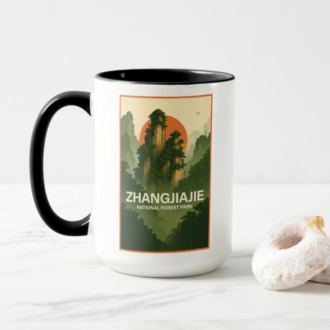 Caneca Parque Florestal Nacional Zhangjiajie (Com Donut)