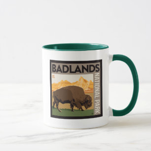 Caneca Parque Nacional Badlands   Buffalo
