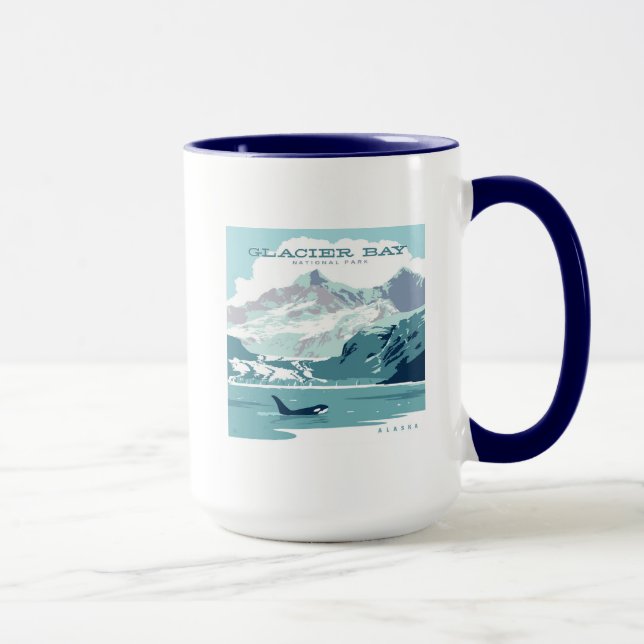 Caneca Parque Nacional da Baía de Glacier | Orca (Direita)