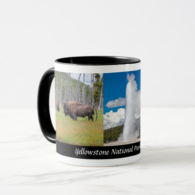 Caneca Parque Nacional de Yellowstone, Wyoming - Designer (Frente Esquerda)