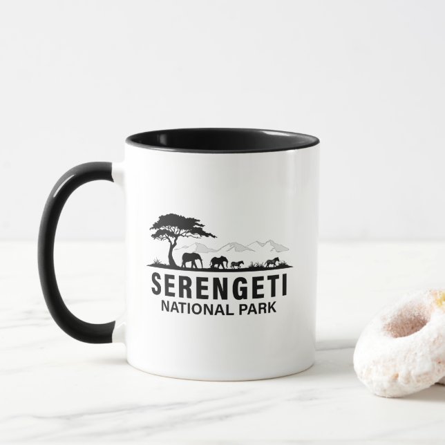 Caneca Parque Nacional Serengeti Tanzânia (Com Donut)