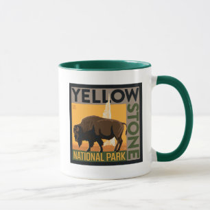 Caneca Parque Nacional Yellowstone   Buffalo