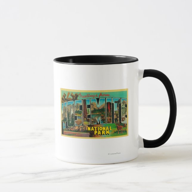 Caneca Parque Nacional Yosemite, Califórnia - Grande Letr (Direita)