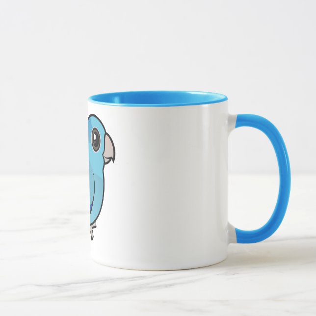 Caneca Parrotlet pacífico azul (Direita)
