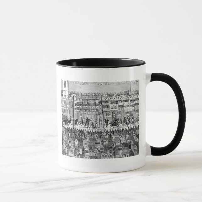 Caneca Parte da procissão da coroação (Direita)