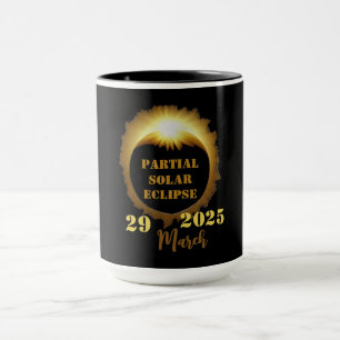 Caneca Parte de Visualização do Eclipse Solar Parcial 202