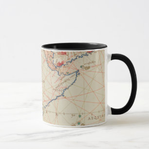 Caneca Parte do atlas de África do mundo
