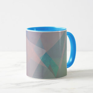 Caneca Partículas voadoras de abstrato   Formas geométric