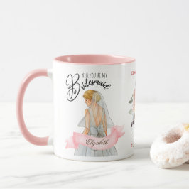 Caneca Partido Branded Bridesmaid Proposta de Marca Perso