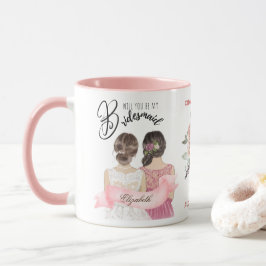 Caneca Partido Branded Bridesmaid Proposta de Marca Perso