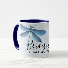 Caneca Partido Bridal DragonFly BRIDESMAID Personalizado