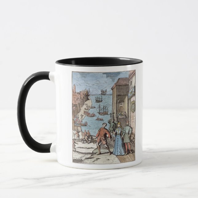 Caneca Partir-se de Columbo com Ferdinand e (Esquerda)