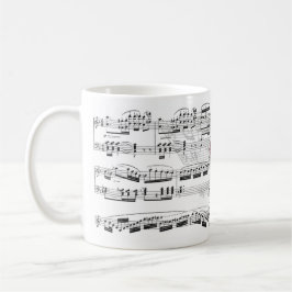 Caneca partitura e bateria