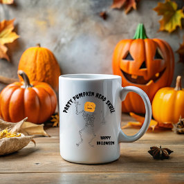 Caneca Party Pumpkin Head Skull