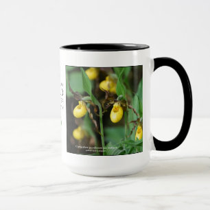 Caneca Parviflorum do Cypripedium, senhora-deslizador