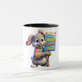 Caneca Páscoa de coelho bobo é para Jesus Mens T-Shirt