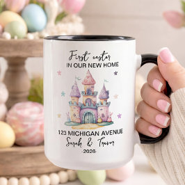 Caneca Páscoa Personalizada em Nossa Nova Casa Casal