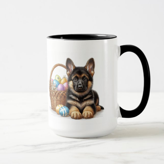 Caneca Páscoa Shepherd Pup (Direita)