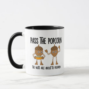 Caneca Pass Popcorn Loucos Mug