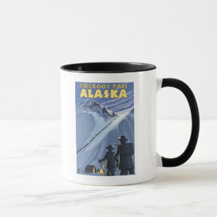 Caneca Passagem de Chilkoot, mineiros Dourados de Alaska