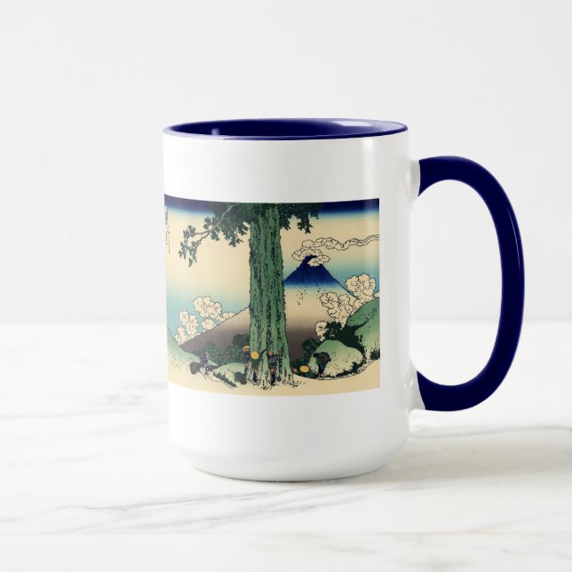Caneca Passagem de Mishima na província de Kai (Direita)