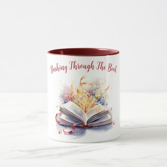 Caneca Passando Rapidamente Pelo Livro (Centro)