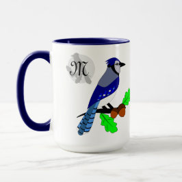 Caneca Pássaro Azul bonito