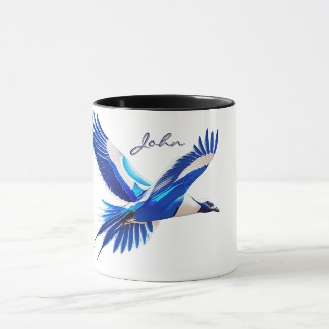 Caneca Pássaro Azul Voador (Centro)