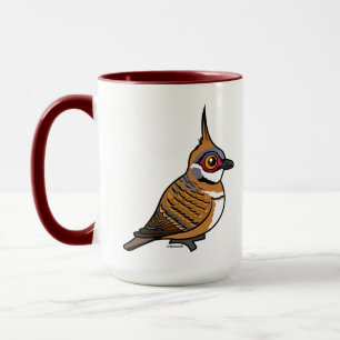 Caneca Pássaro de Cartoon Birdoravante Spinifex Pigeon