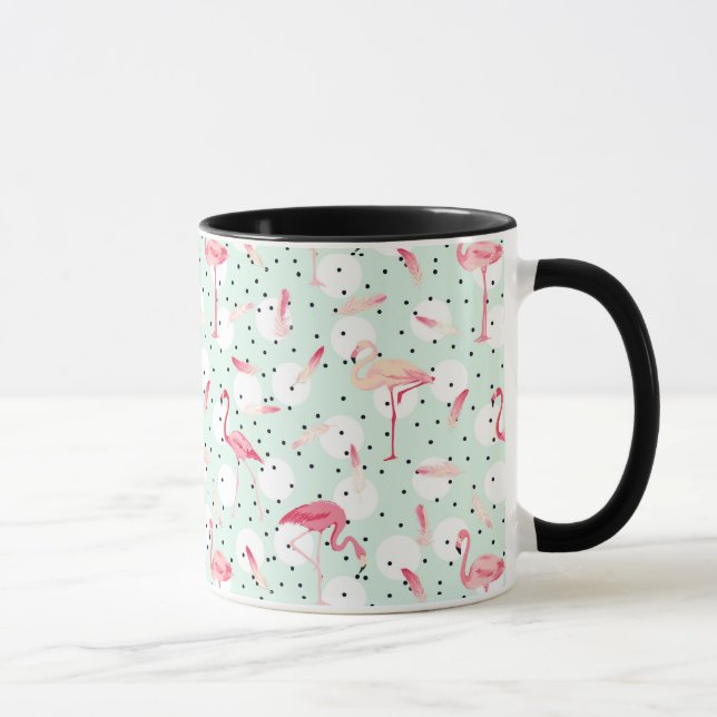 Caneca Pássaro do flamingo com penas (Direita)