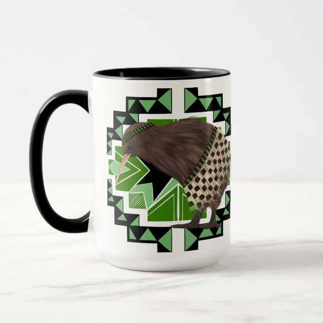 Caneca Pássaro Nacional da Nova Zelândia Tradicional - Pá (Esquerda)