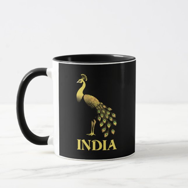 Caneca Pássaro Nacional de Peacock India (Esquerda)