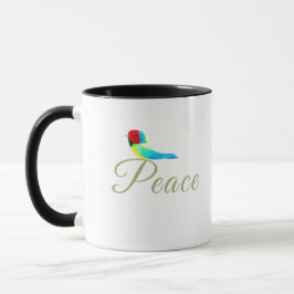 Caneca Pássaro Pequeno de Férias Mensageiro de Paz