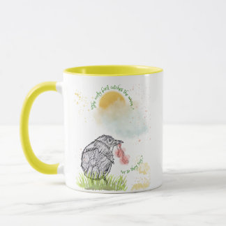 Caneca Pássaro Precoce Mug-MFCPF-11oz