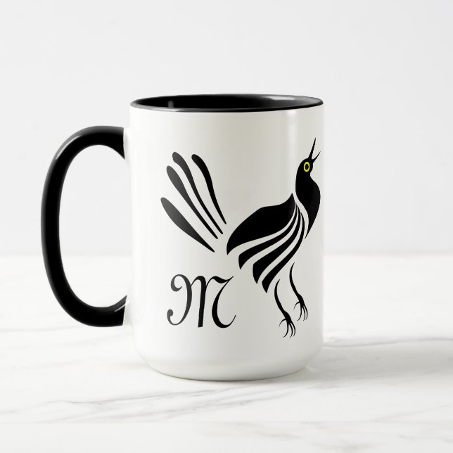 Caneca Pássaro Preto Machado (Esquerda)