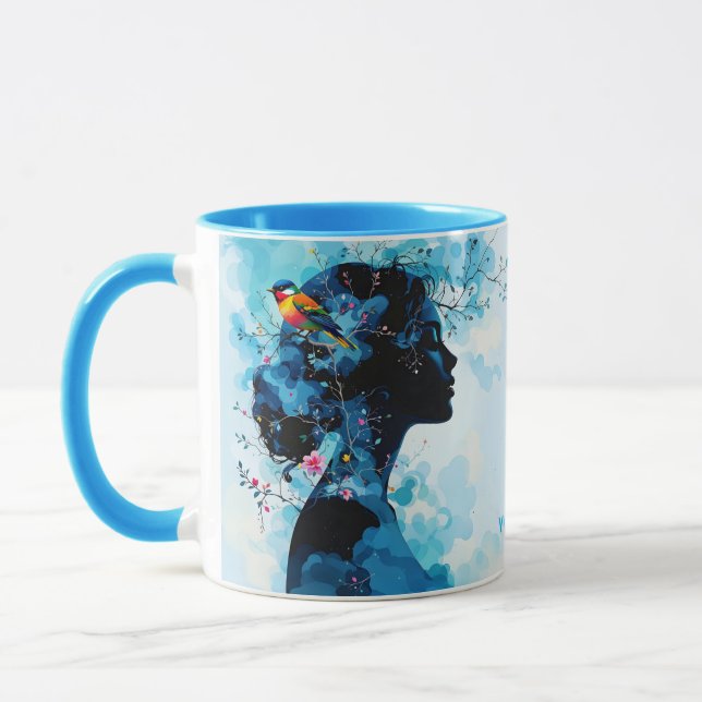 Caneca Pássaro Primavera da Fantasy (Esquerda)