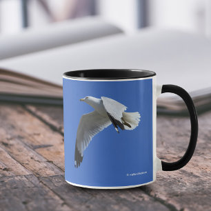 Caneca Pássaro Shorebird, de Banda Larga, com Banho de Ri