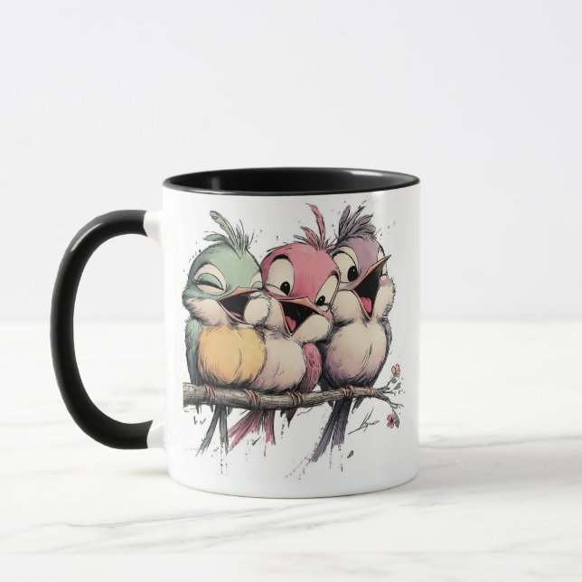 Caneca Pássaros caprichosos (Esquerda)