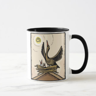 Caneca Pássaros da mãe e de bebê