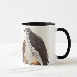 Caneca Pássaros de John Gould do Goshawk de animais