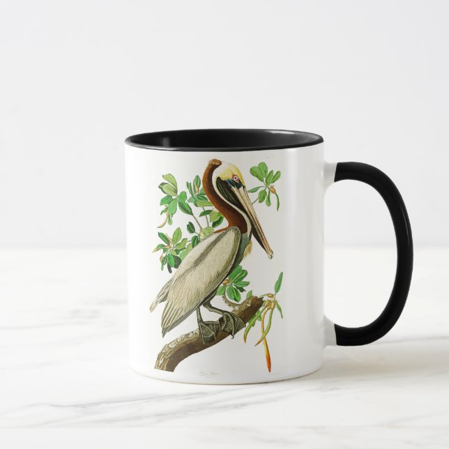 Caneca Pássaros de John James Audubon do pelicano de (Direita)