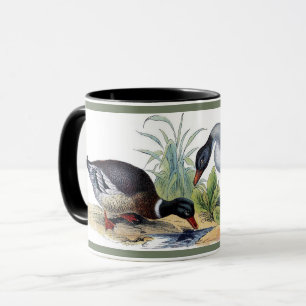 Caneca Pássaros-do-mato-homens caçando animais naturais