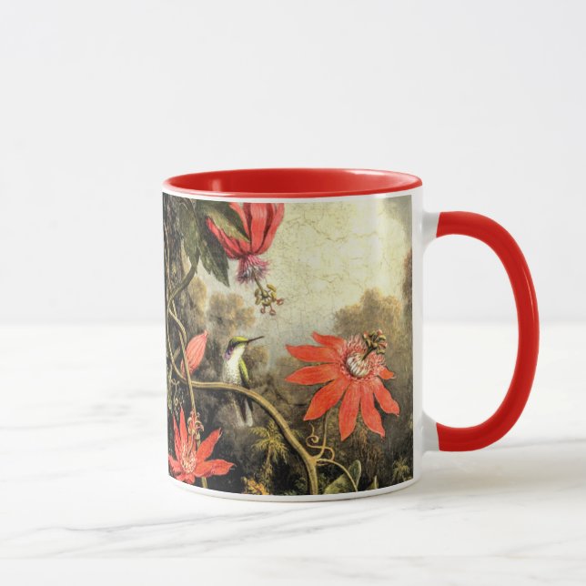 Caneca Pássaros humanos e flores apaixonadas (Direita)