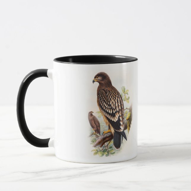 Caneca Pássaros manchados de Eagle John Gould de Grâ (Esquerda)
