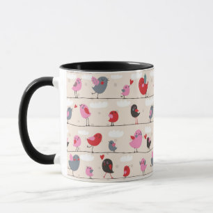 Caneca Pássaros no amor