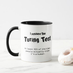 Caneca Passei no Teste de Turing