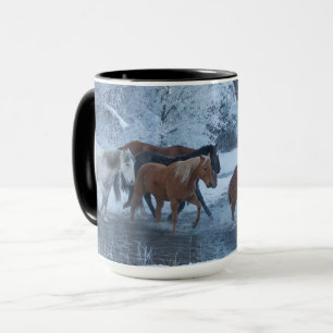 Caneca Passeio de Cavalo no Inverno