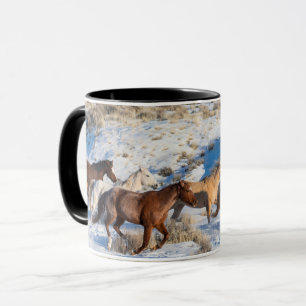 Caneca Passeio de Cavalo no Inverno no Hideout Ranch