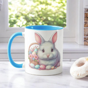 Caneca Pastel Bonito Coelho da Páscoa